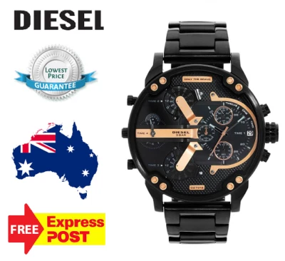 NUEVO RELOJ CRONÓGRAFO DIÉSEL AUTÉNTICO MR DADDY 2.0 DZ7312 NEGRO/ORO ROSA PARA HOMBRES Foto 1 de 4