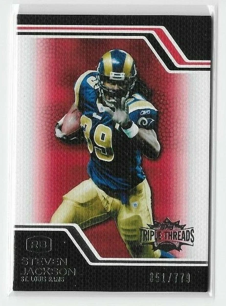 Tarjeta base Topps Triple Threads Steven Jackson 2008 #26 Rams/779 Foto 1 de 1