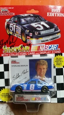 LOOK-Autografado-Sterling Marlin #8 Raybestos 1993 Thunderbird Frete Grátis em escala 1/64 - Imagem 1 de 2