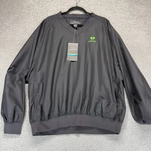 Page Tuttle Mens Windbreaker Jacket Pullover Black Virginia Lottery Logo Size XL - Picture 1 of 11