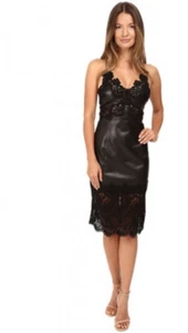 Philipp Plein L50314 Black Lace Trim Sleeveless Dress Women's Size Large - Picture 1 of 2