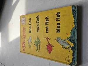 Vintage 1960 B-13 1st Edition Dr.Seuss One Fish Two Fish Red Fish Blue Fish - Picture 1 of 3