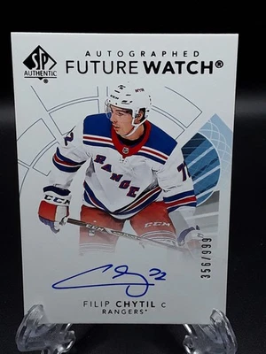 2017-18 SP Authentic Future Watch Autograph Rookie Filip Chytil RC Auto /999 - Image 1 of 2