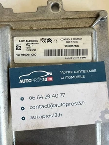 V46.11 MOTORSTEUERGERÄT MIT DECODER CITROEN C3 1.2 PTEC A2C1444340001 9819657880 - Bild 1 von 4