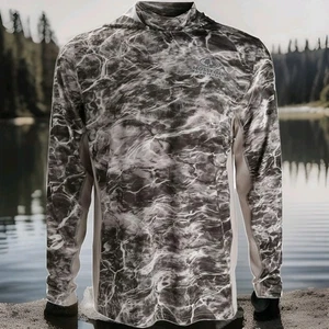 EAG Elite Mossy Oak con cappuccio da pesca taglia L GRANDE - Foto 1 di 8