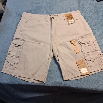 Pantalones Cortos Carga PLUGG Para Hombre 42 Caqui Informales Aire Libre Senderismo Camping Foto 1 de 4