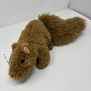 FOLKMANIS grande burattino a mano scoiattolo 18 pollici peluche amico della foresta Cottagecore - Foto 1 di 5
