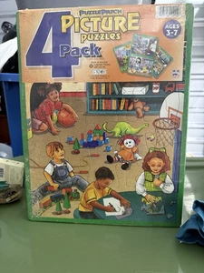 4 Pack Cardboard Puzzles - Picture 1 of 1