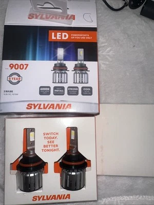 SYLVANIA 9007 LED POWERSPORTS OR Fog Use Only. Headlight, 2 Bulbs. - Image 1 of 4