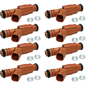 New Set of 8 Fuel Injectors Gas for Ram Truck Van Dodge 1500 2500 Dakota Durango - Picture 1 of 10
