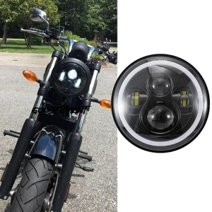 Motorcycle 7" LED Headlight Hi/Lo Beam DRL Lamp For Victory Vegas 8 ball Jackpot - Picture 1 of 13