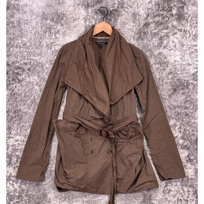 Chaqueta Peruvian Connection pequeña para mujer verde algodón nailon trinchera Foto 1 de 4