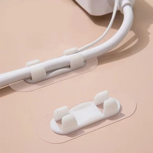 10 Pcs Selbstklebender Drahtmanager Kabelorganisator Ladekabel-Organizer - Afbeelding 1 van 12