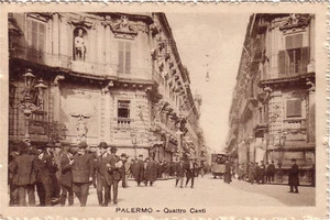 Cartolina d'epoca - Palermo - Quattro Canti - Imagen 1 de 1