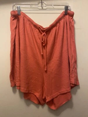 Avenue 26/28 Terry Sleep Short - Faixa elástica frontal rosa laranja - Solta confortável - Imagem 1 de 4