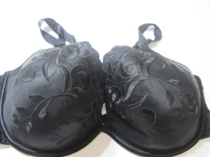 Reggiseno Sweetnothings taglia 40DD nero foderato con ferretto spalline regolabili floreale - Foto 1 di 7