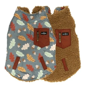 Lucy and Co Dog Vest The Unbeleafable Reversible Teddy Vest 2XL Missing Zipper - Picture 1 of 1