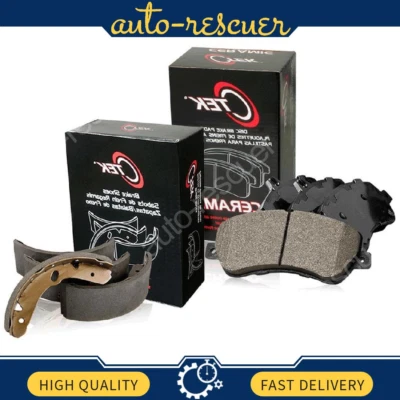 Juego de pastillas de freno de disco C-Tek zapata de freno de tambor 2x se adapta a Chevrolet C10 1978 a 1986 Foto 1 de 4