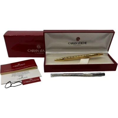 Authentic CARAN d'ACHE Ecridor Ballpoint Pen Gold #36635235 - Image 1 of 4