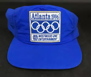 VINTAGE New 1996 Atlanta US Summer Olympics Westwood One Hat Cap Blue Never Worn - Picture 1 of 5