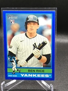 2025 Topps Heritage Blue Border #406 Ben Rice RC - Picture 1 of 2