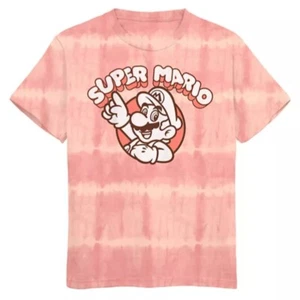 Super Mario Bros. Graphic T-shirt Kids Tie-Dye - Picture 1 of 3