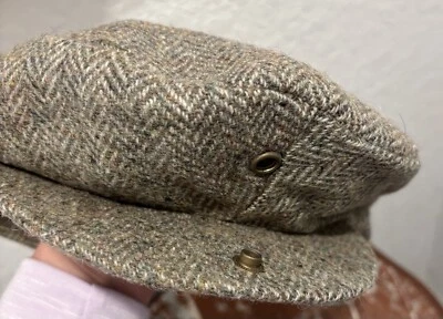 Vintage Newsboy Tweed Wool Cap - Image 1 of 4