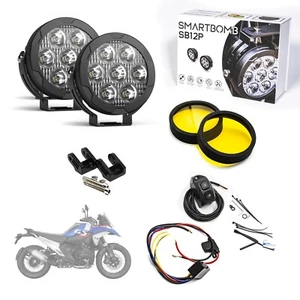 2 Fari aggiuntivi LED BMW R1300GS 120w 12000lm spot pulsante bmw centralina sbw2 - Imagen 1 de 20