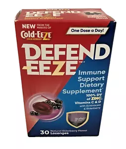 Cold-Eeze DEFEND-EEZE Cold Immune Support Lozenges (30 Ct) Elderberry Flavor - Picture 1 of 6