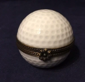 Bola de golf caja de baratijas Limoges France Rochard - Imagen 1 de 6