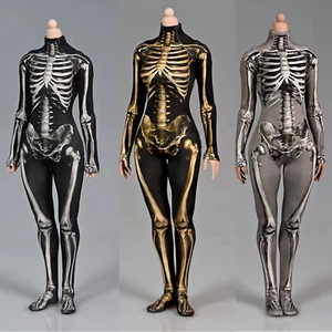1/6 weibliches Skelett elastisch enger Body Kleidung für 12" PH TBL Figur Körper - Bild 1 von 18