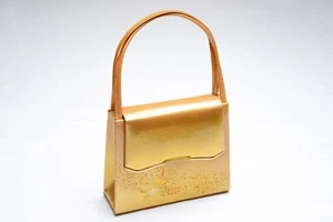 QUERIDO BOLSO DE MANO JAPONÉS VAINILLA KIMONO ESMALTE VINTAGE AUTÉNTICO HECHO EN JAPÓN - Imagen 1 de 8