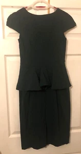 Hybrid UK 10 Stretchy Bodycon Frill Sleeve Knee Length Occasion Dress - Picture 1 of 24