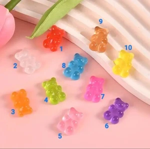 GUMMIBÄRCHEN LEUCHTEND DUNKEL Kroko Charms MIX MATCH RABATT ALLE UNSERE SHOP 10000+CHARMS!!! - Bild 1 von 6