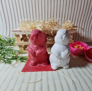 Molde de fundición de látex hecho a mano molde de fundición molde de hormigón para hormigón conejo Pascua (176) - Imagen 1 de 7