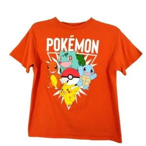 Pokemon Boys L 14/15 Orange Short Sleeve T-shirt - Picture 1 of 4
