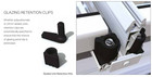 Ultraframe Glazing Panel Clip Kits