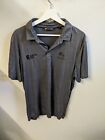 Travis Mathew Polo Shirt Mens Extra Large Grey Polyester Golf Sports Fit