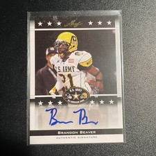 2012 Leaf US Army All-American Bowl Brandon Beaver #BA-BB1 Auto