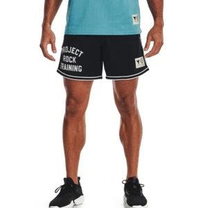 UNDER ARMOUR Project Rock Penny Pantaloncini a Rete Nero Uomo Taglia S *NUOVO* 1377443-001 - Foto 1 di 7