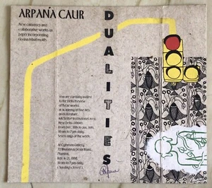 Arpana Caur Painting Buddha INDIA Contemporary Art Indian Modern Female Artist - Picture 1 of 4