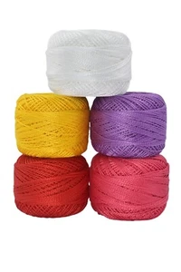 Anchor Mercerised Premium Knitting Crochet Cotton Thread Yarn Balls 10g Size-8 - Picture 1 of 2