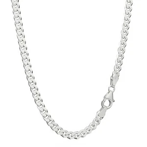 925 Sterling Silber Kette PANZERKETTE 60cm Königskette 4,10mm Breit 23,6gr 1837 - Bild 1 von 4