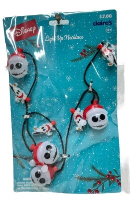 Collar Claires Pesadilla antes de Navidad Iluminado Jack Skellington Disney Foto 1 de 2
