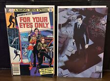 James Bond For Your Eye Only #1 1981 & James Bond 007 #2 2022 Virgin Comic Lot