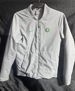 NIKE Shield Oregon Ducks Bomber Jacket Cool Grey Mens Sz Small - Picture 1 of 7