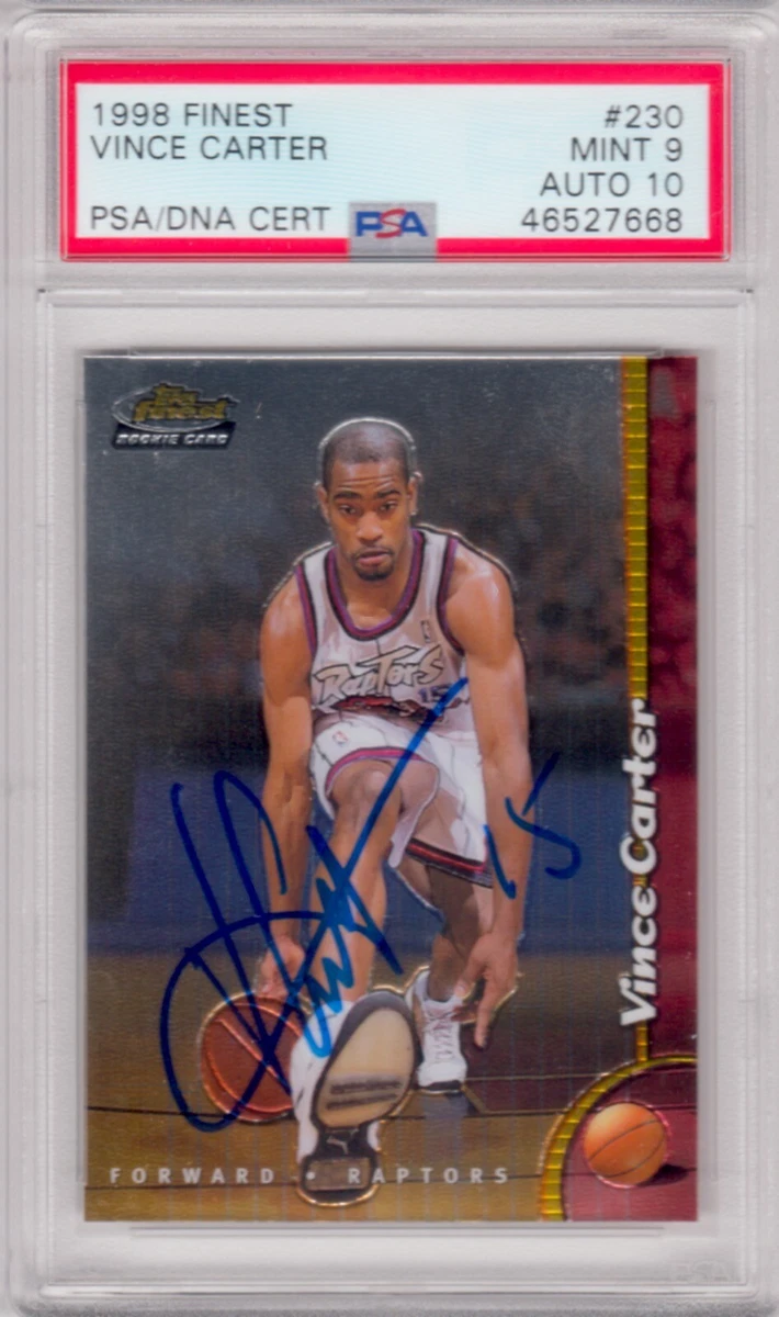 Vince Carter 10 Graded Rookie Basketball Trading Cards