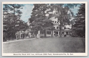 Hendersonville NC Park Hill Inn Altitude 2300 Ft. North Carolina Postcard 1920's - Picture 1 of 5