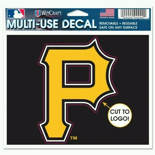 PITTSBURGH PIRATES MULTI-USE LOGO CUT DECAL 5x6 FREE SHIPPING!   - Image 1 of 1