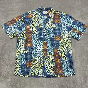 Jams World Hemd Vintage Jungle Skins Rayon Floral Herren Large Hawaii Camp - Bild 1 von 10